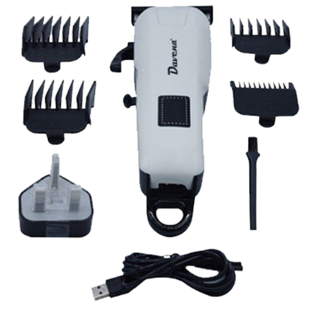 ماكينة حلاقة شعر متعددة الاستخدام مع شاشة عرض رقمية لون أبيض DV-957 من دافينا