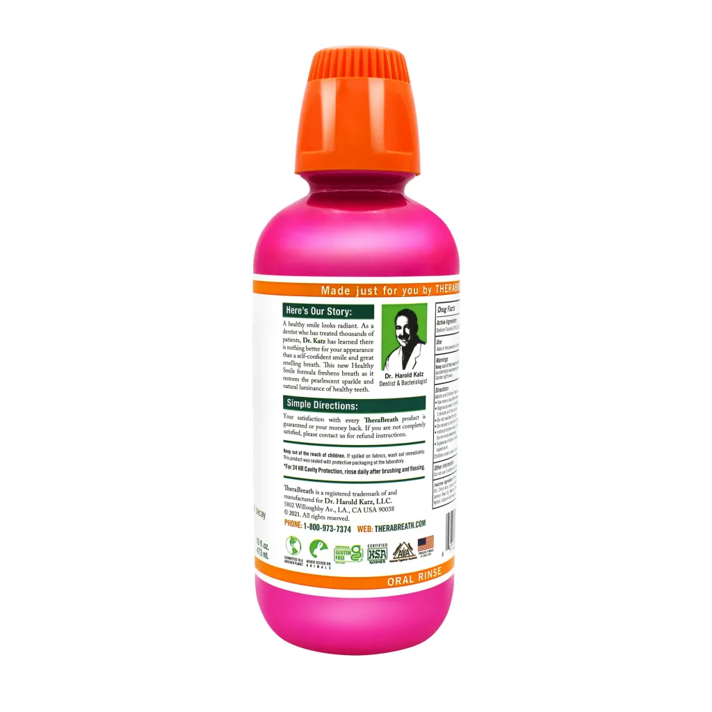  غسول فم هيلثي سمايل الخالي من الكحول من ثيرابريث 473 مل