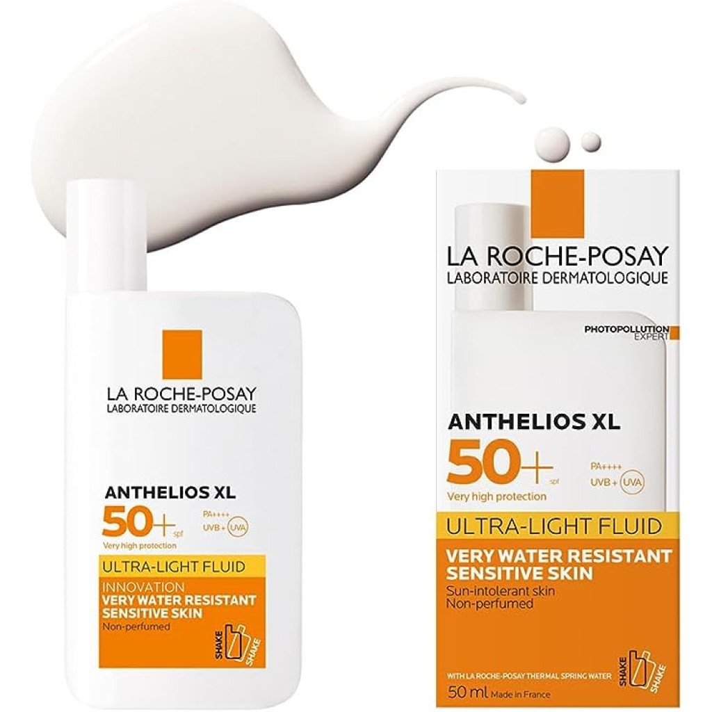 سائل واقي شمس الترا لايت غير مرئي عامل حماية 50SPF للبشرة الحساسة من لاروش بوزيه - 50 مل